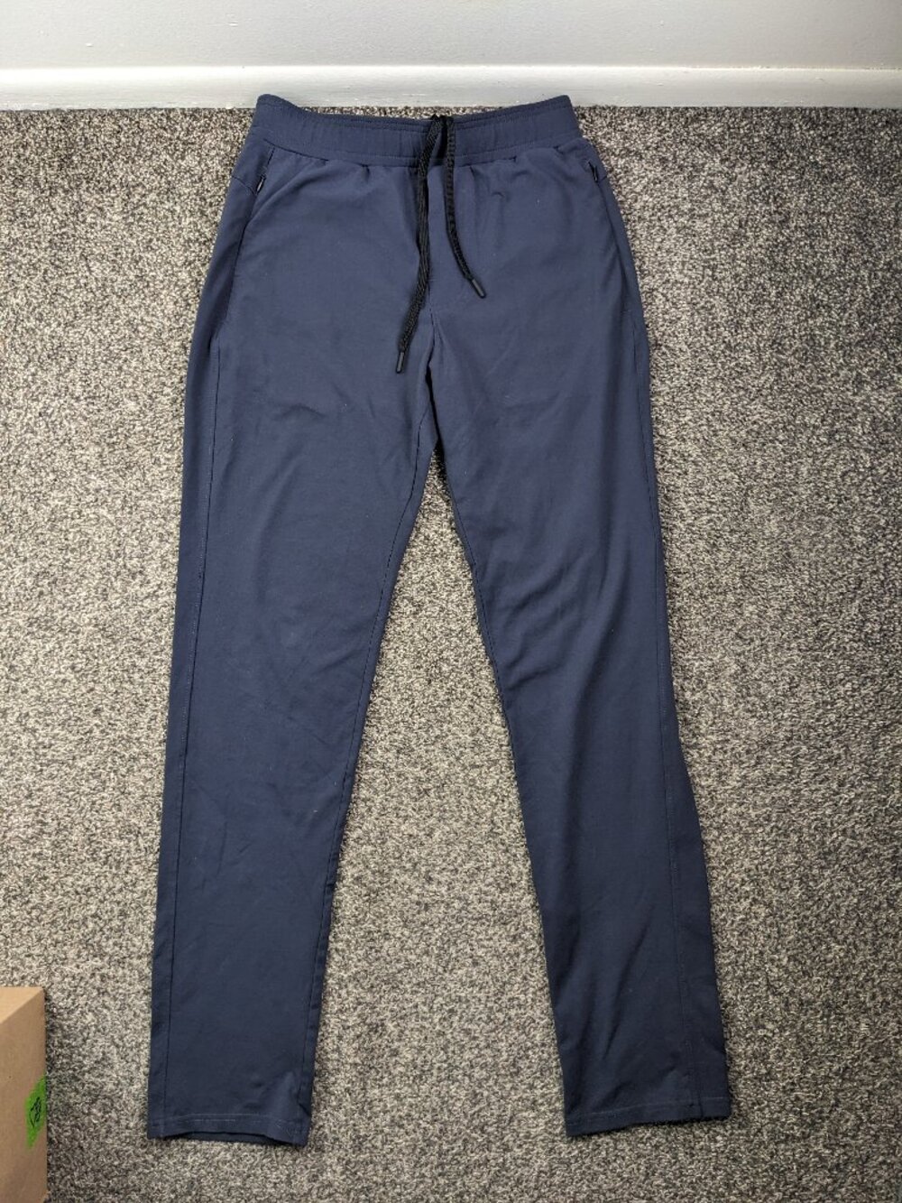 Public Rec Pants Gamechanger Rec Elastic Waist Drawstring Navy Blue Mens 30x33